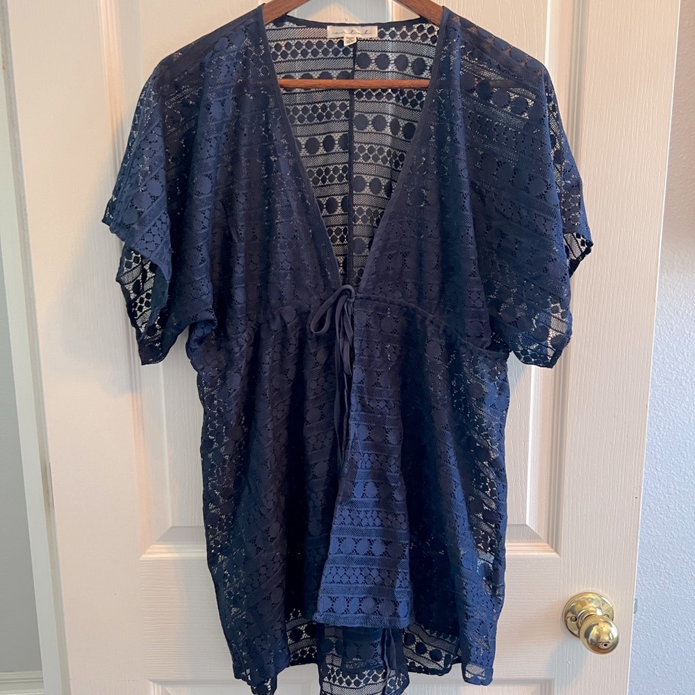 Navy Swim Cover Up